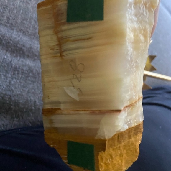 UNIQUE Metal Flower With Stone Base signed Whitish 1984 G1 - Picture 10 of 11